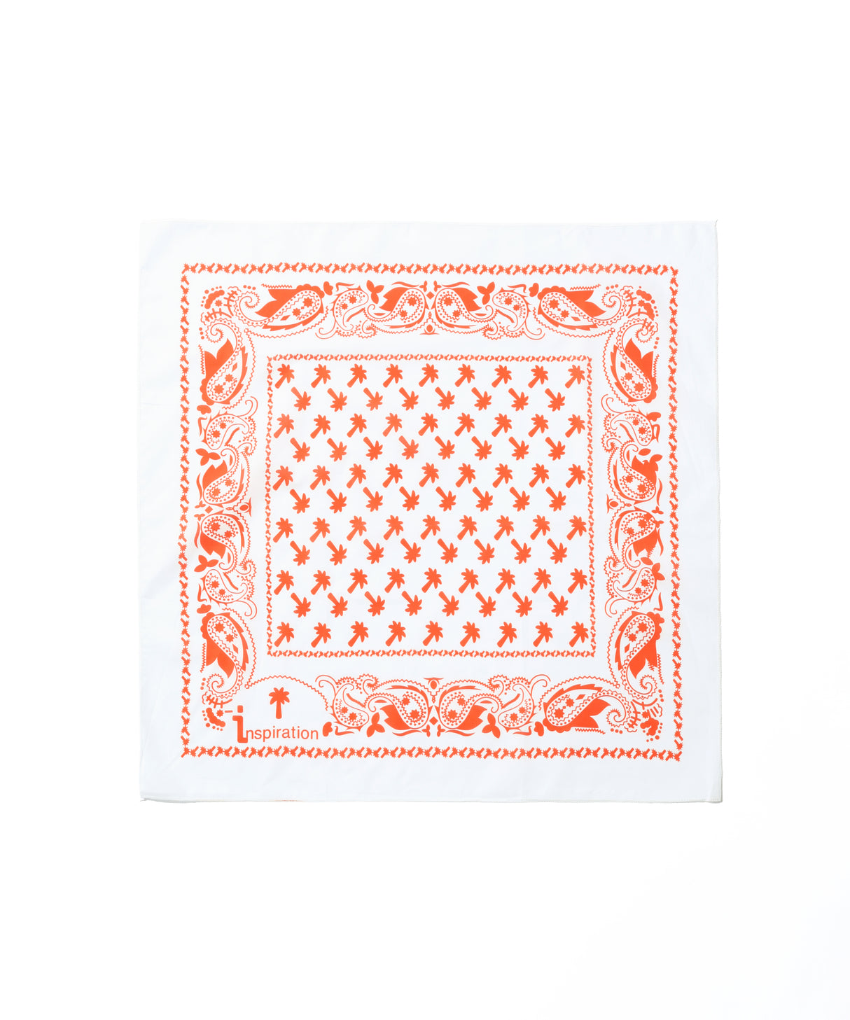 INSPIRATION 26 BANDANA WHITE/ORANGE