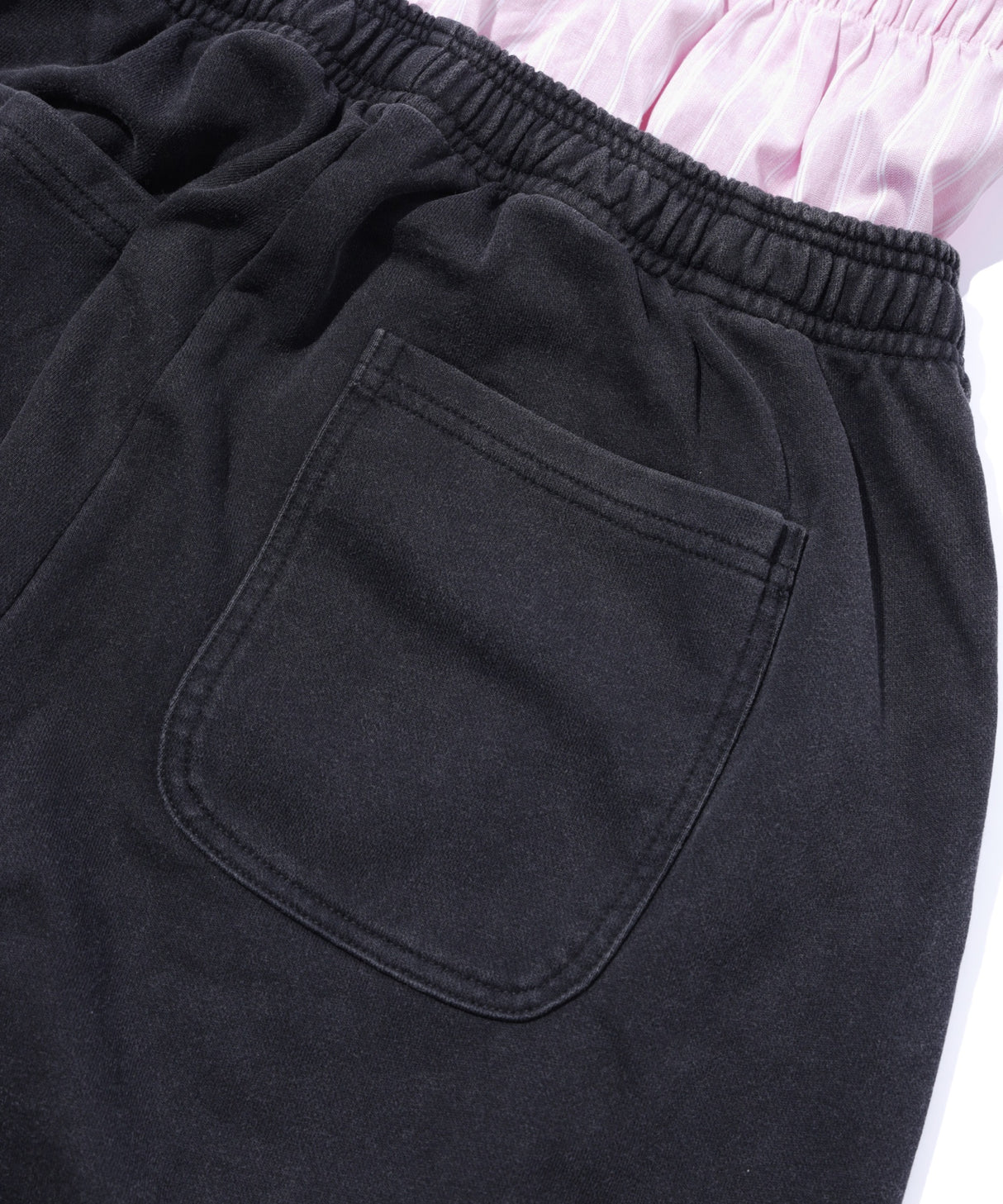 INSPIRATION PALM LAYERED SWEAT PANTS/BLACK