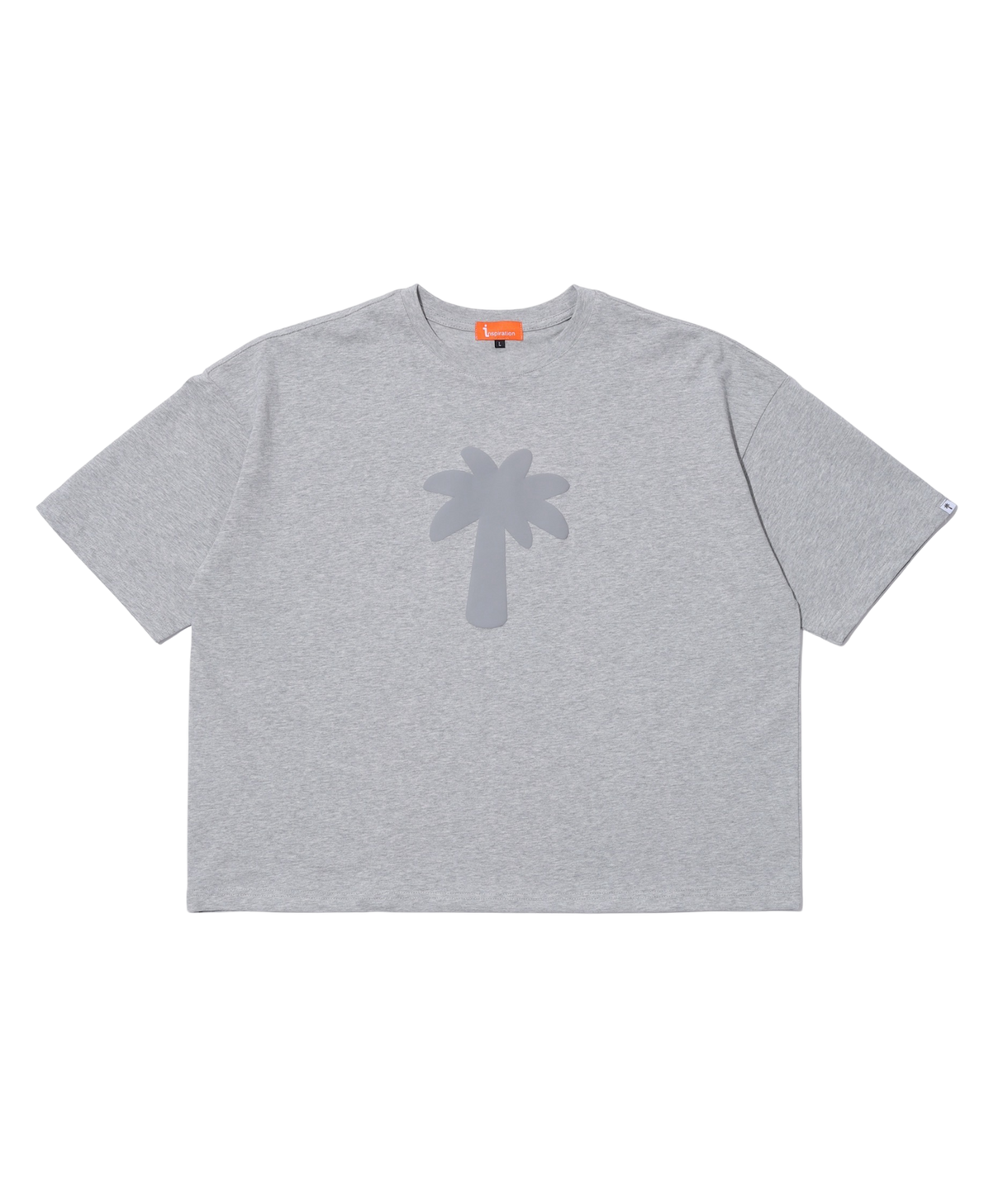 INSPIRATION PALM TREE TEE/GREY