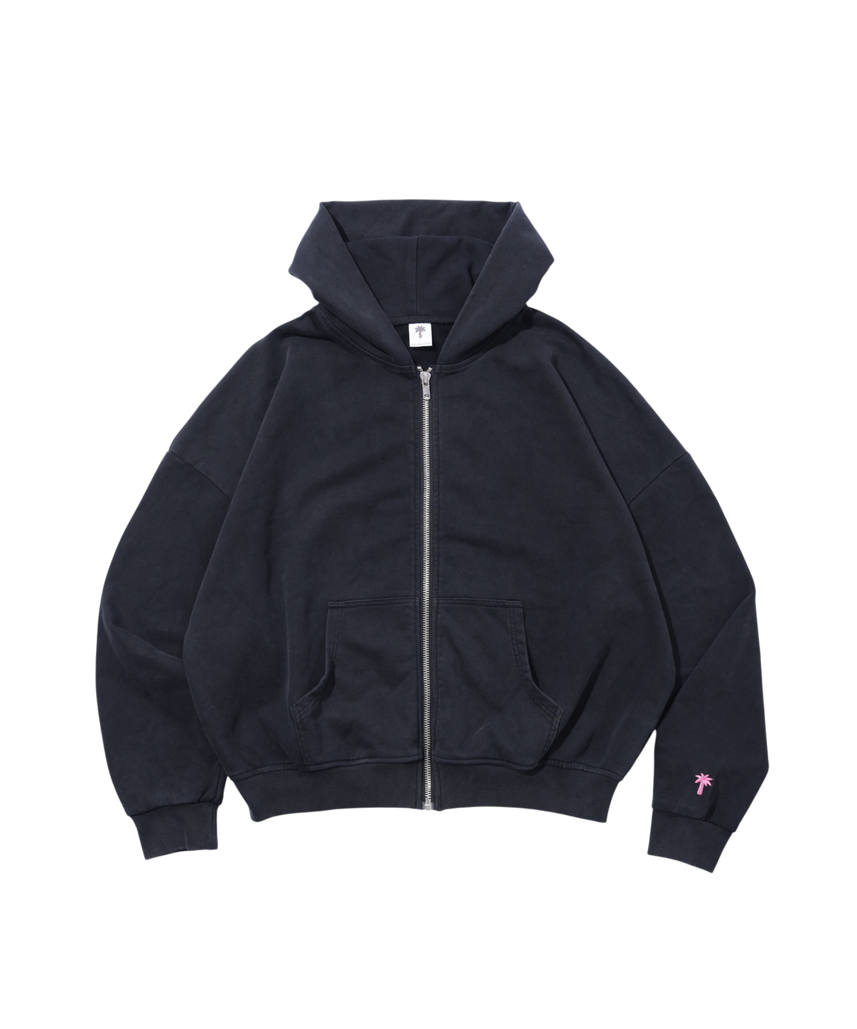 INSPIRATION PALM SWEAT ZIP HOODIE/BLACK