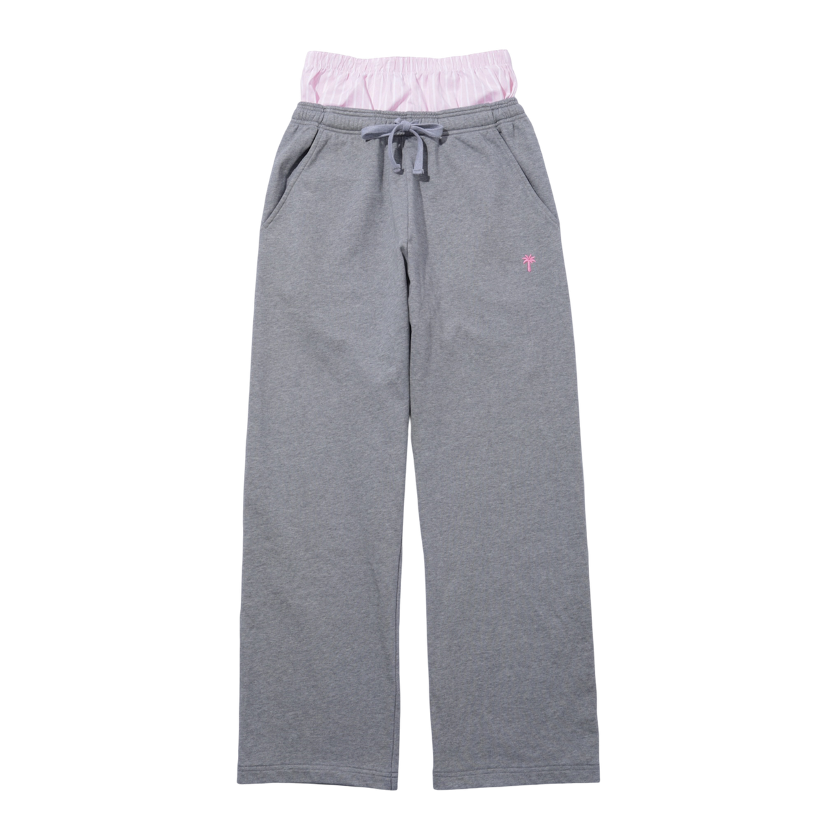 INSPIRATION PALM LAYERED SWEAT PANTS/GREY – inspiration ONLINE STORE