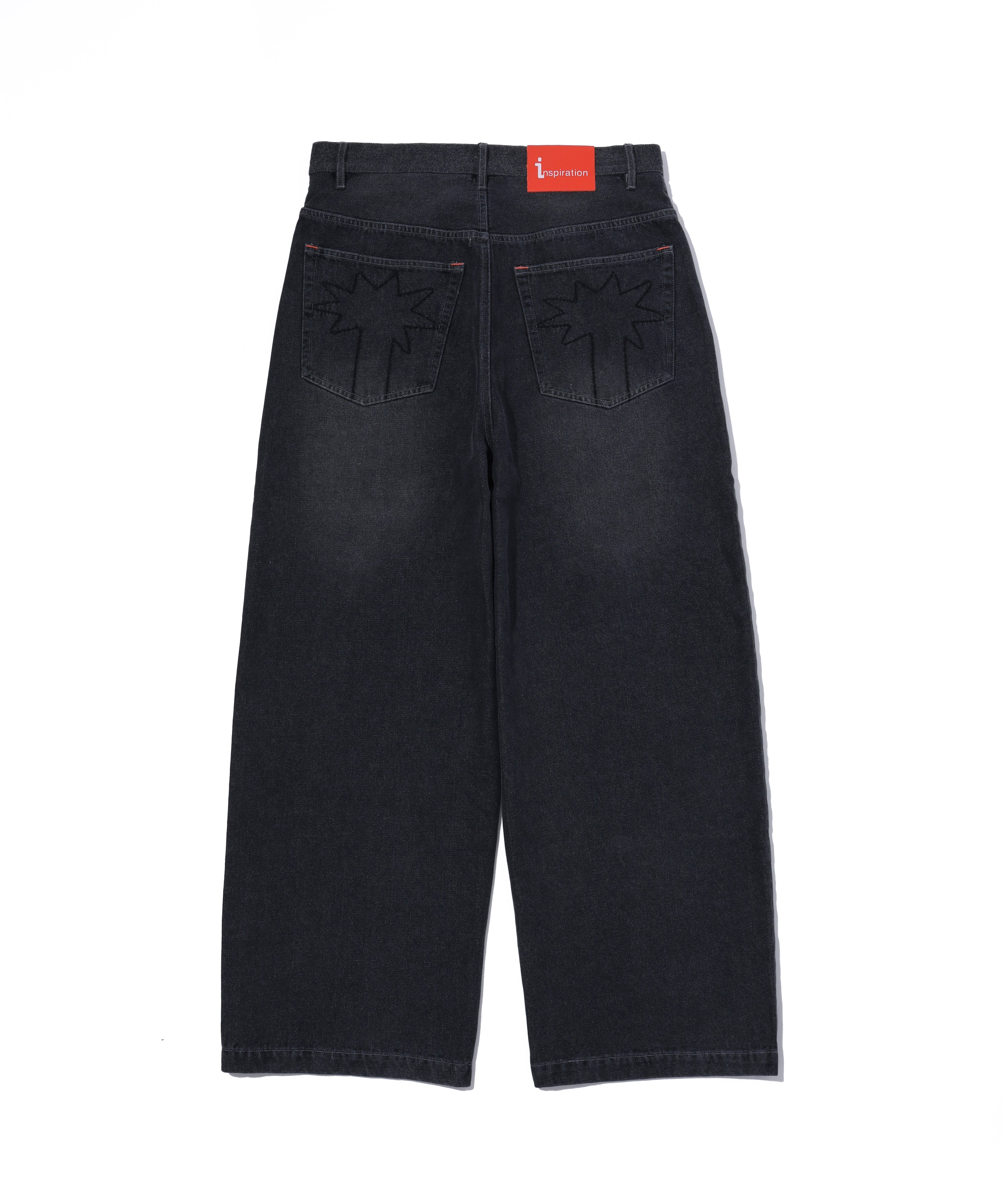 INSPIRATION WIDE BLACK DENIM PANT – inspiration ONLINE STORE