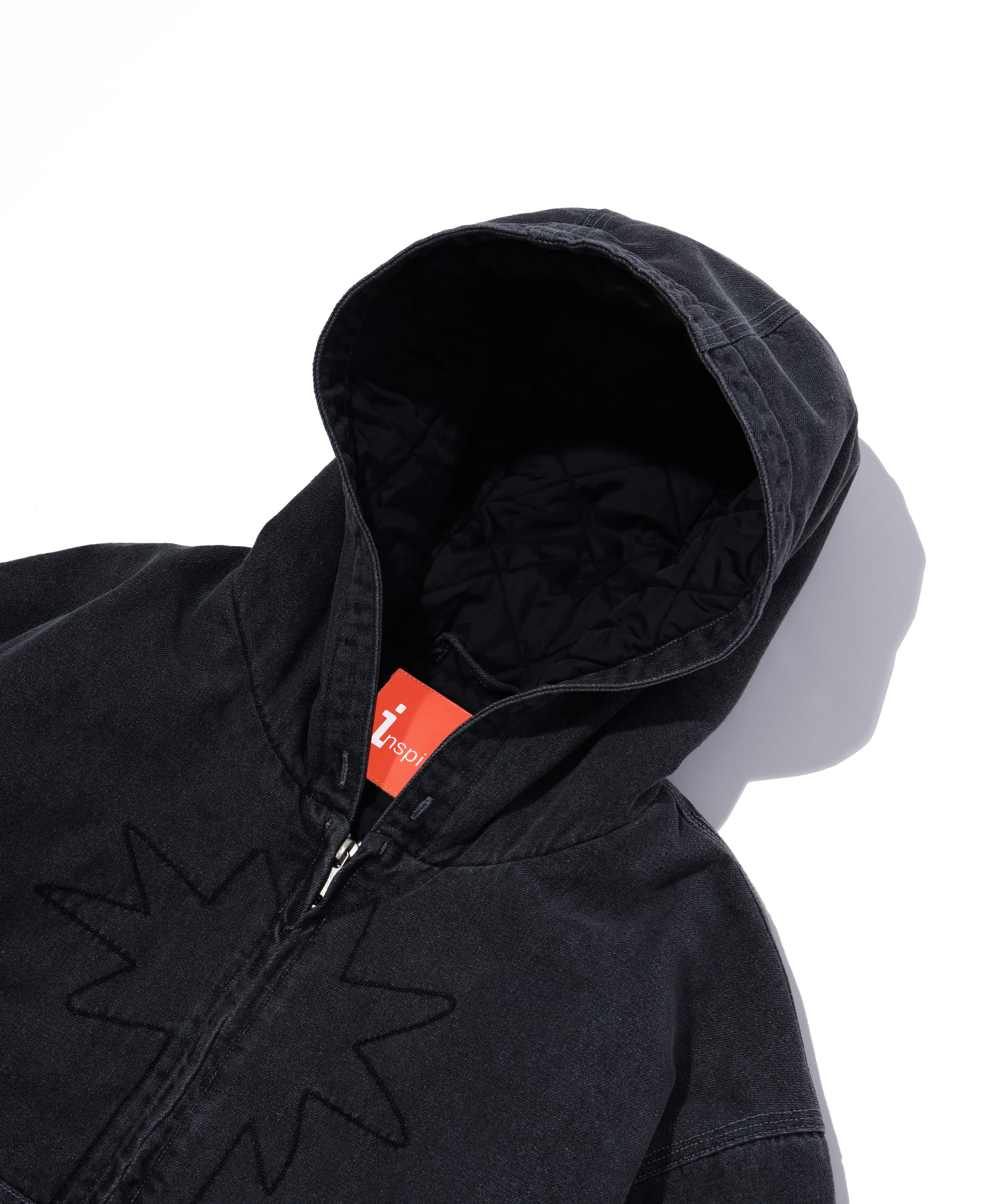 INSPIRATION BLACK DENIM ACTIVE JACKET – inspiration ONLINE STORE