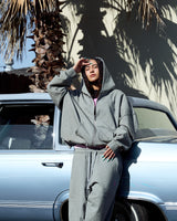 INSPIRATION PALM SWEAT ZIP HOODIE/GREY