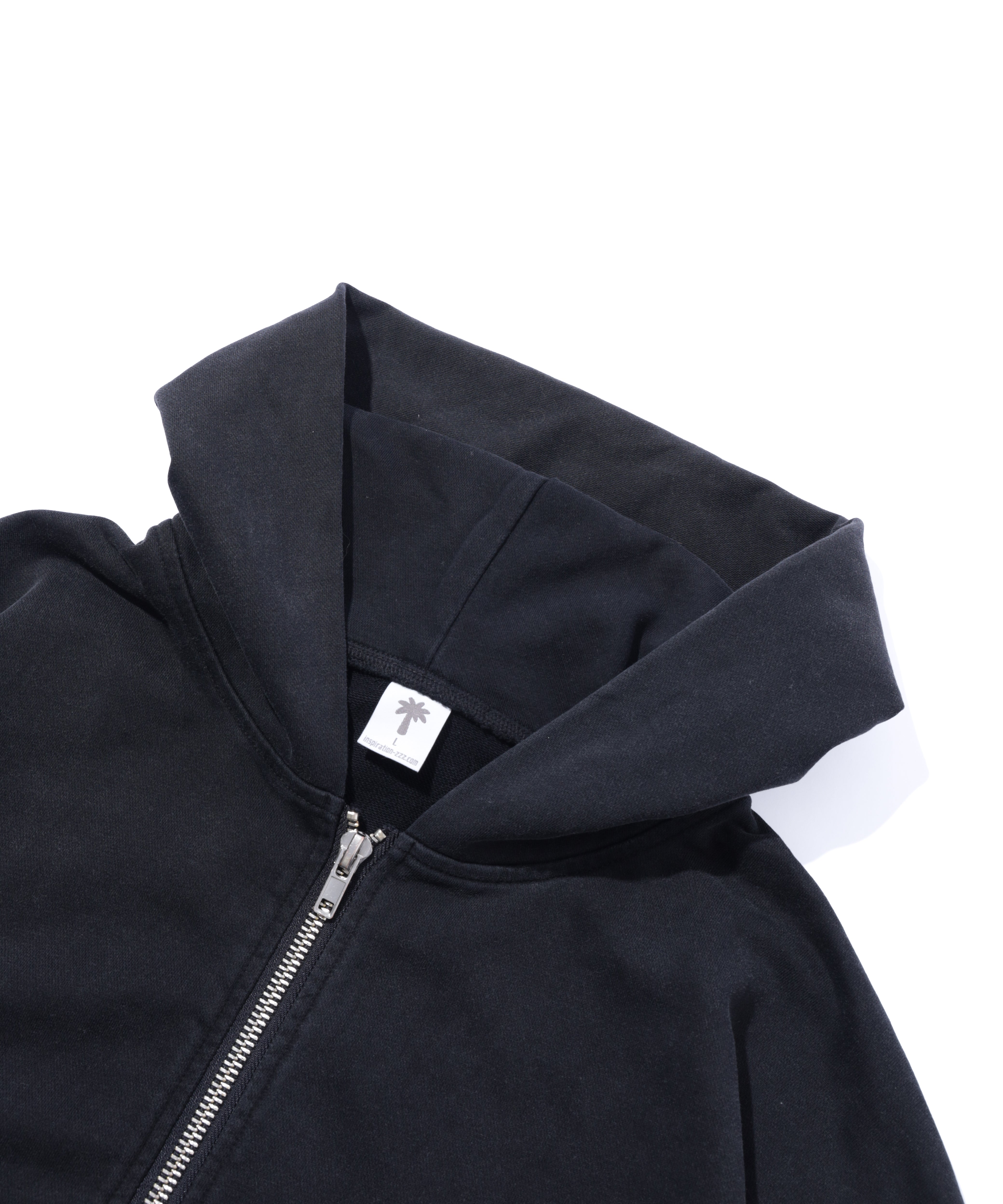 INSPIRATION PALM SWEAT ZIP HOODIE/BLACK – inspiration ONLINE STORE