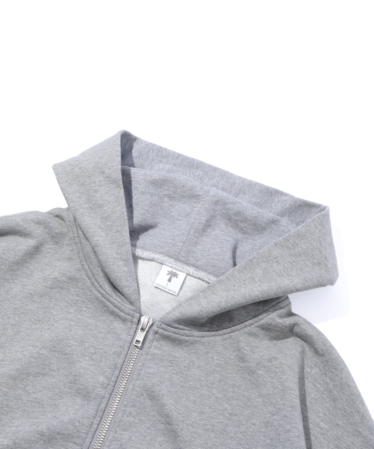 INSPIRATION PALM SWEAT ZIP HOODIE/GREY