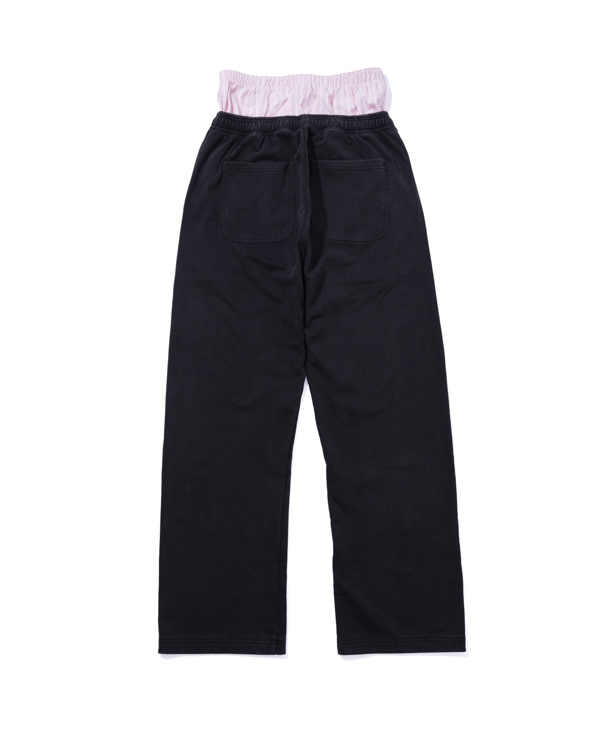 INSPIRATION PALM LAYERED SWEAT PANTS/BLACK