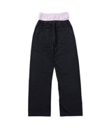 INSPIRATION PALM LAYERED SWEAT PANTS/BLACK