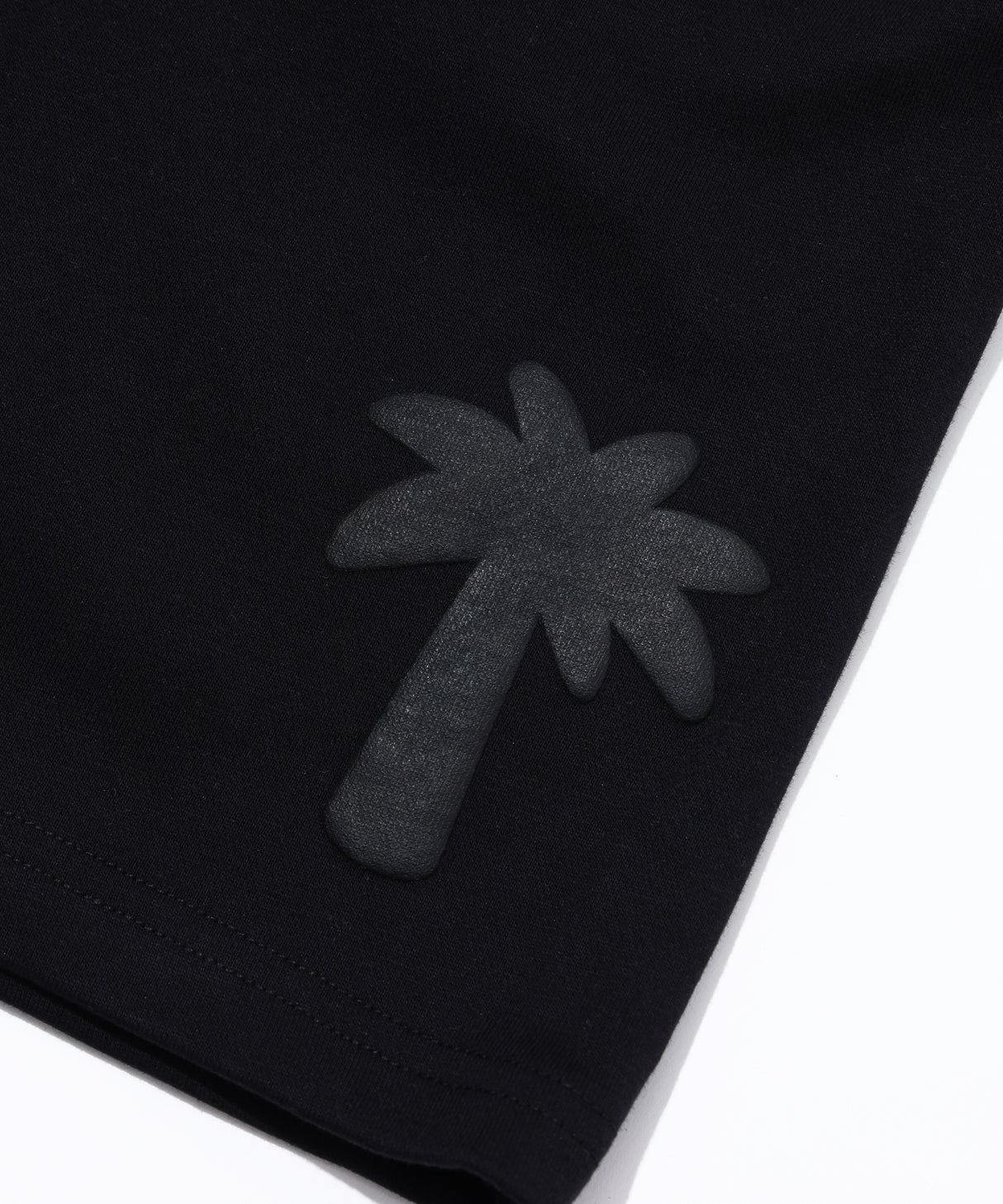 INSPIRATION PALM TREE SWEAT SHORTS/BLACK