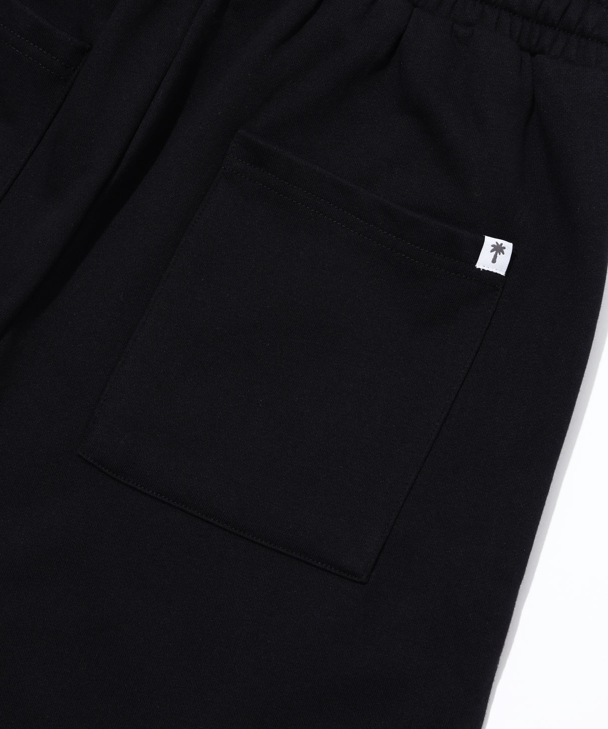 INSPIRATION PALM TREE SWEAT SHORTS/BLACK