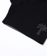 INSPIRATION PALM TREE SWEAT SHORTS/BLACK