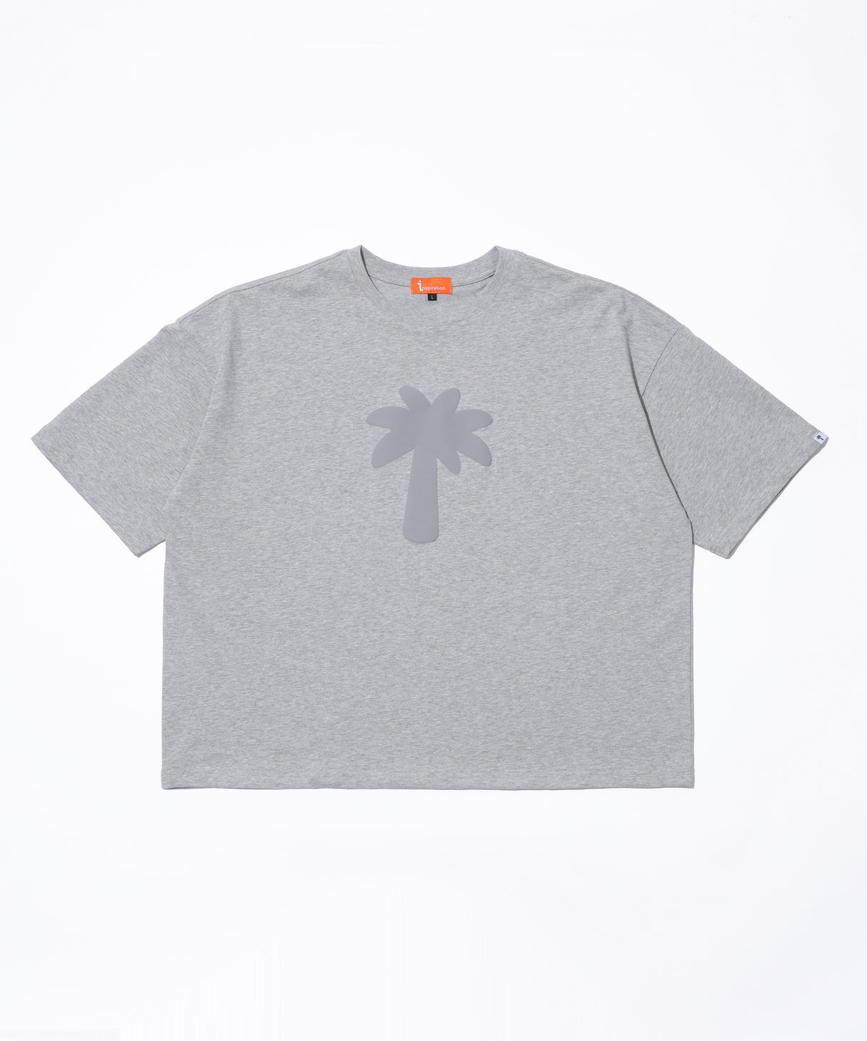 INSPIRATION PALM TREE TEE/GREY