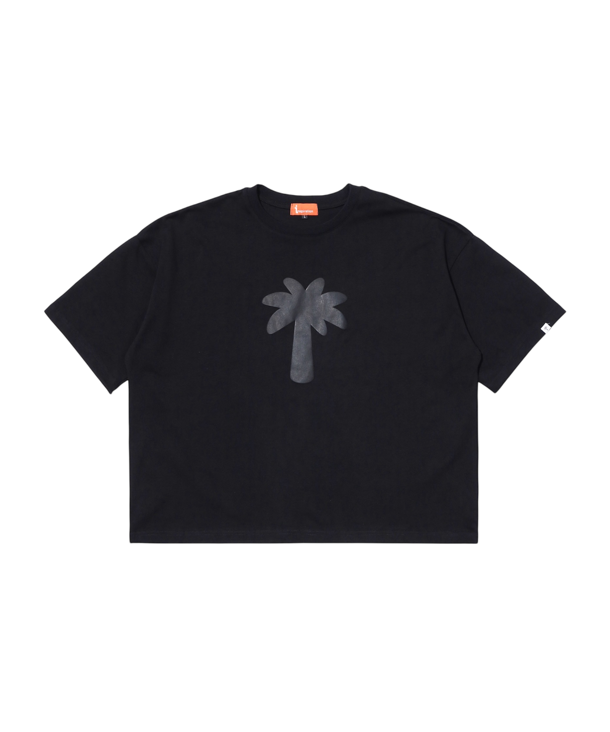 INSPIRATION PALM TREE TEE/BLACK