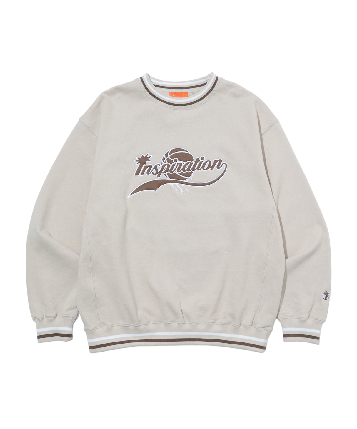 inspiration GAME CREWNECK SWEAT/BEIGE