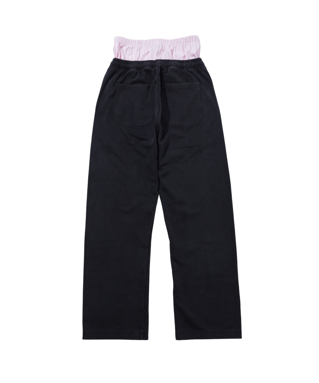 INSPIRATION PALM LAYERED SWEAT PANTS/BLACK