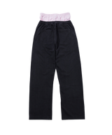 INSPIRATION PALM LAYERED SWEAT PANTS/BLACK