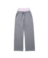 INSPIRATION PALM LAYERED SWEAT PANTS/GREY