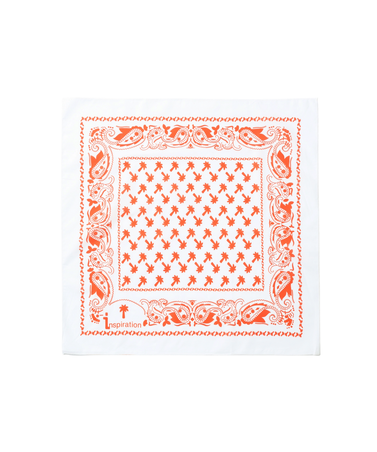 INSPIRATION 26 BANDANA WHITE/ORANGE